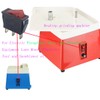 3 pin 2 Position Red Lighted Rocker Switch for Desktop