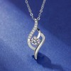 Gifts for Best Friend Woman Silver Rhinestone Necklace for Women