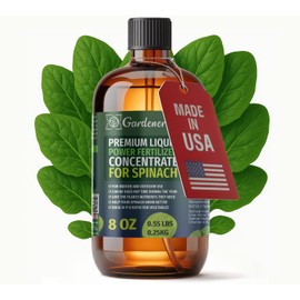 Liquid Power Spinach Fertilizer - Professional Liquid Plant Food for Spinach - Fast-Acting Concentrate for Growth, Strong Roots & High-Yield Harvest - 8 oz - Indoor & Outdoor Use