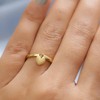 TJC Love Heart Charm Band Ring Stylish for Women in