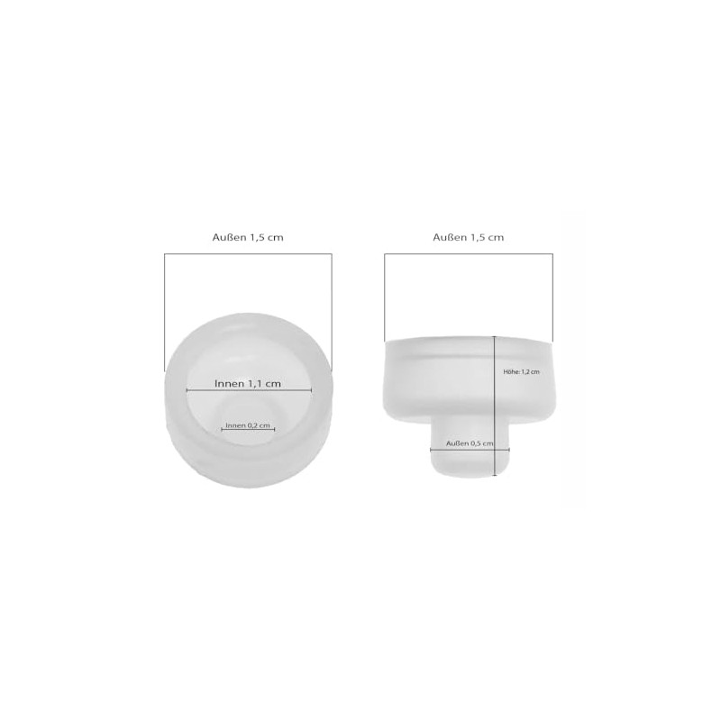 2x Piebert Aromaschutzkappe 39157 für Silit Sicomatic t-plus, D, T,