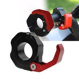 BLOOPIC Bike Hooks, Helmet Hooks, Bike Accessories, Anti-Theft Design, Corner Posts, Durable, Rust Resistant, Great for Construction Sites, Warehouses and More - Prevents Luggage Drop and Fall (Red)