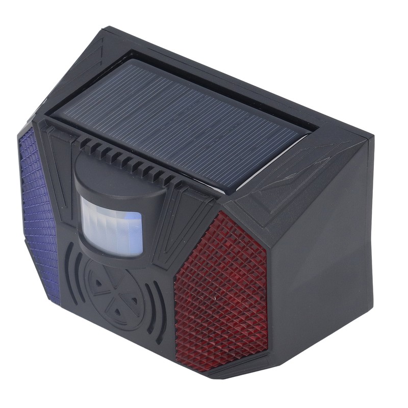 Solar Alarm Lamp IP65 Waterproof Infrared Siren Sound Light Alert