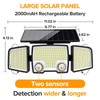 UME Solar Outdoor Lights 332 LED 7000K, Super Bright Motion