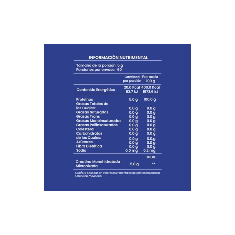 Creatina 300g Suplemento Alimenticio en Polvo, Fórmula de Alta Pureza,