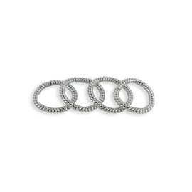 Hair Tie Spring Hair Tie Silver Women's Hair Tie (WFIMLK2) / 머리끈 스프링머리끈 은색 여성머리끈 (WFIMLK2)