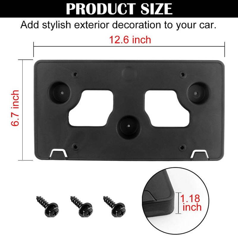TECTICO Front License Plate Bracket Compatible with Bronco Sport 2021-2024,