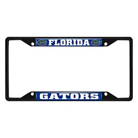 FANMATS 31248 Florida Gators Metal License Plate Frame Black Finish