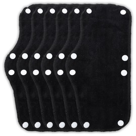 Rimikuru Sweat Sheet, Hat, Helmet, 6 Pieces, Washable, Repeated Sweat Pad, Sweat Absorption, Washing, Sweat Protection, Black