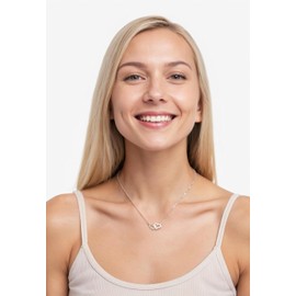 Sofia Milani - Women's Necklace 925 Silver - With Zirconia Stone - Heart Pendant - 50053