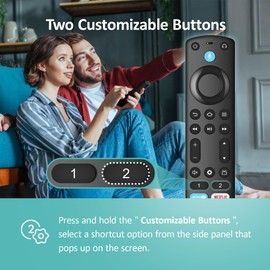 Replacement Voice Remote for All Series TV Remote, Stick Smart TV Cube(1st/2nd/3rd Gen)/Stick 4K Max/4K(1st/2nd Gen), Stick(2nd/3rd Gen), Stick Lite, Hisense, TCL, Pioneer Smart TVs