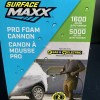 SURFACEMAXX Pro Foam Cannon 5000 MAX PSI Fully Adjustable Fan