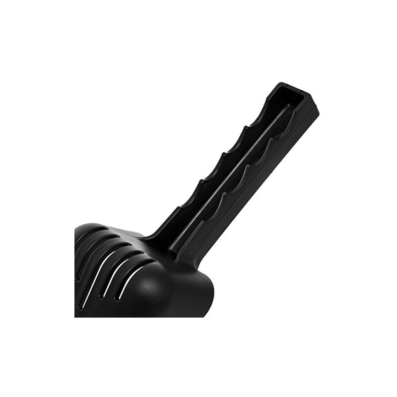 Black Plastic Slotted Ice Scoop, Each