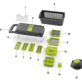 Advanced Wave Cut Vegetable Cutter for Kitchen Prep – Multifunctional Veggie Slicer with Decorative Ridges for Fruits & Vegetables