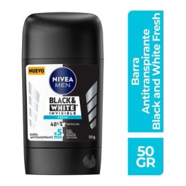 Nivea men black & white fresh antitranspirante barra 50 g