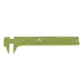 Central Tools 6506 Solid Brass Slide Rule Caliper 0-4" 0-100mm"