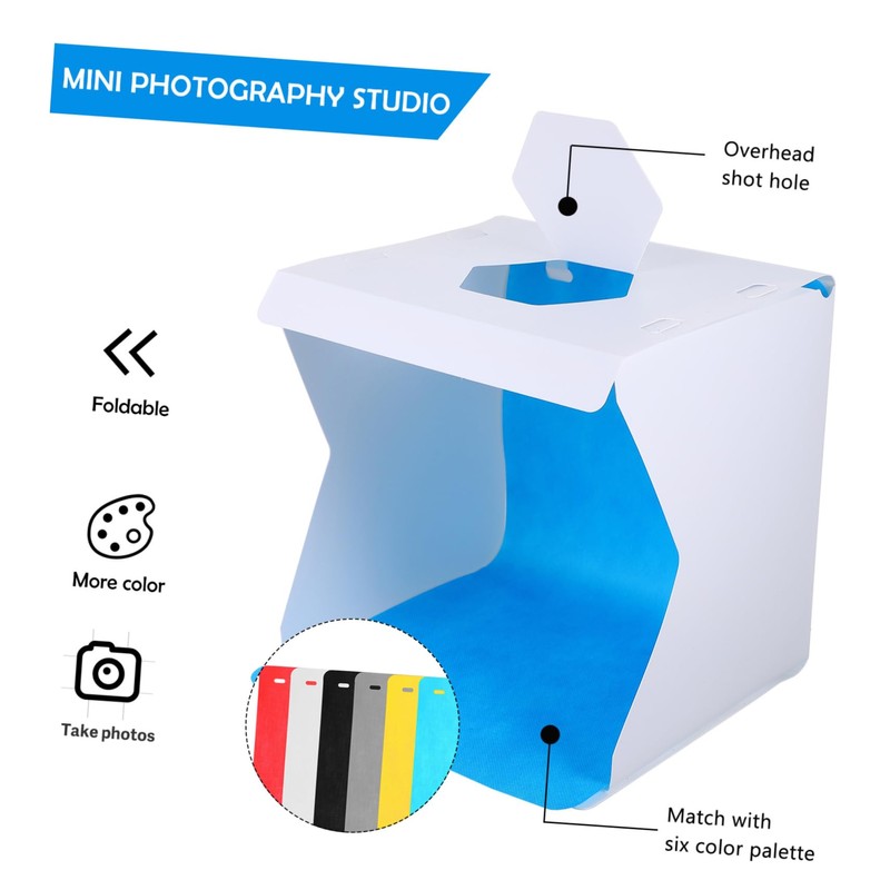 FELTECHELECTR Set of 20cm Led Studio Light Box Photo Box