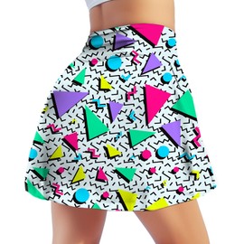 M YESCUSTOM - Faldas de tenis para mujer con bolsillos interiores y pantalones cortos de golf atléticos de cintura alta para fiestas, entrenamiento, deportes, MultiColor1, L