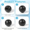 10PCS M4 Lamp Cap Nuts, Black Screw Caps Ball Lamp