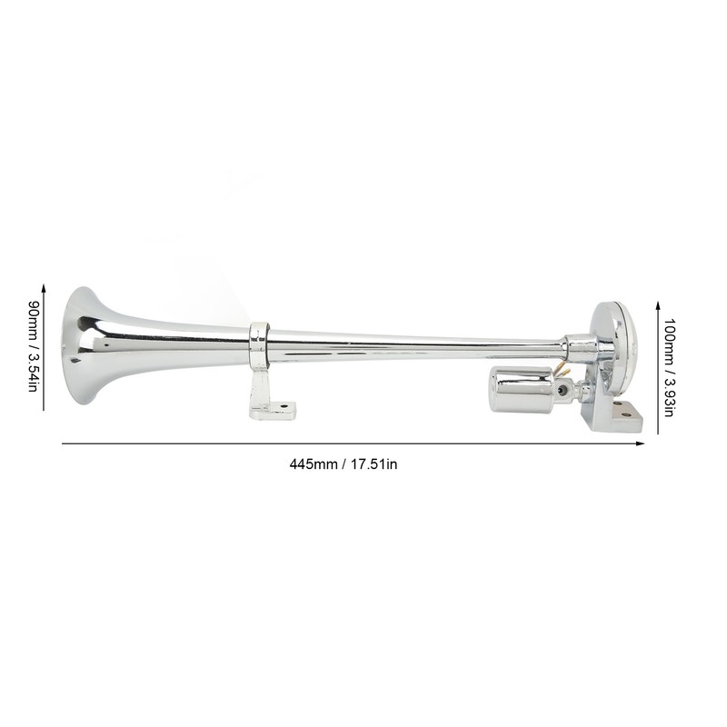 Single Trumpet Air Compressor Horn 150DB 12V Super Loud Universal