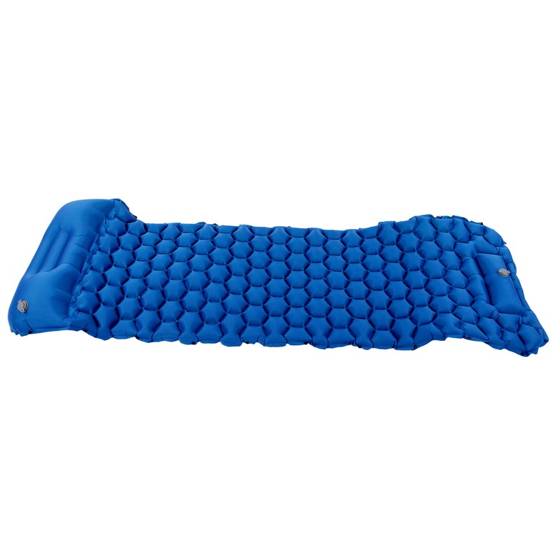 Camping Sleeping Pad Mat Foot Press Inflatable Cushion Mattress for