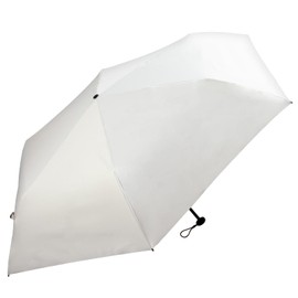 Sugihara 6915 Folding Umbrella, TONICAL Ultra Lightweight, Sun or Rain, 21.7 inches (55 cm), Mini, Black Laminated, Off-White, Solid, Lightweight, Parasol, Rain Umbrella, UV Protection, Light