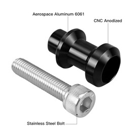 NICECNC M10 XP1.5 CNC Swingarm Spools Sliders Stand Holders, Compatible with KTM 690 Duke/SMC 2008-2018,790/890 Duke 2018-2023,250/390 Duke 2018-2023,790/890 Adventure/R 2018-2023, Black