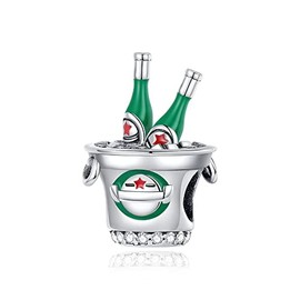 BEEUVIP Women's Life of Animals Charm Pendant for Bracelet 925 Sterling Silver Birthstone Charms Beads Fits Bracelet, Silver, Cubic Zirconia