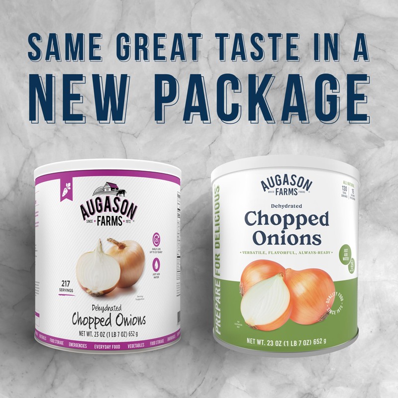 Augason Farms Dehydrated Chopped Onions Can, Emergency Food Supply, Everyday