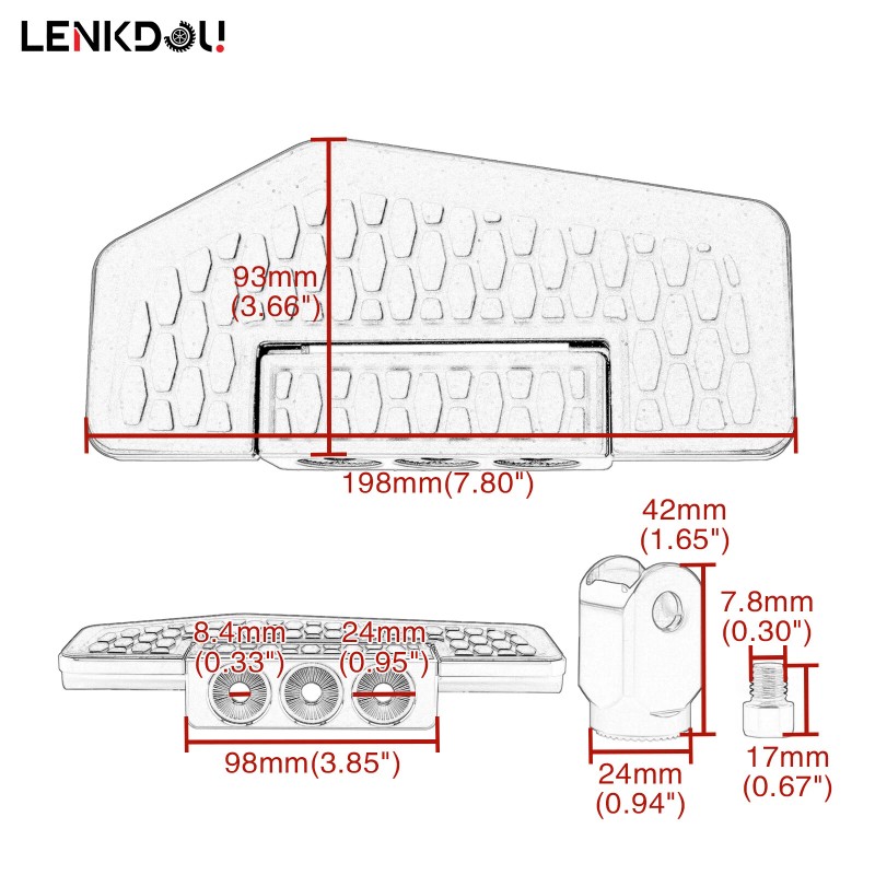 Lenkdou For Honda Shadow Aero VT 750 VTX1800C 1800F Front