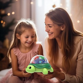 Turtle Night Light Projector for Kids,5 Lighting Kids Turtle Toys Night Light Projector,360° Slient Star Ocean Lights for Ceiling Projector,Room Decor,Party,Christmas,Gifts