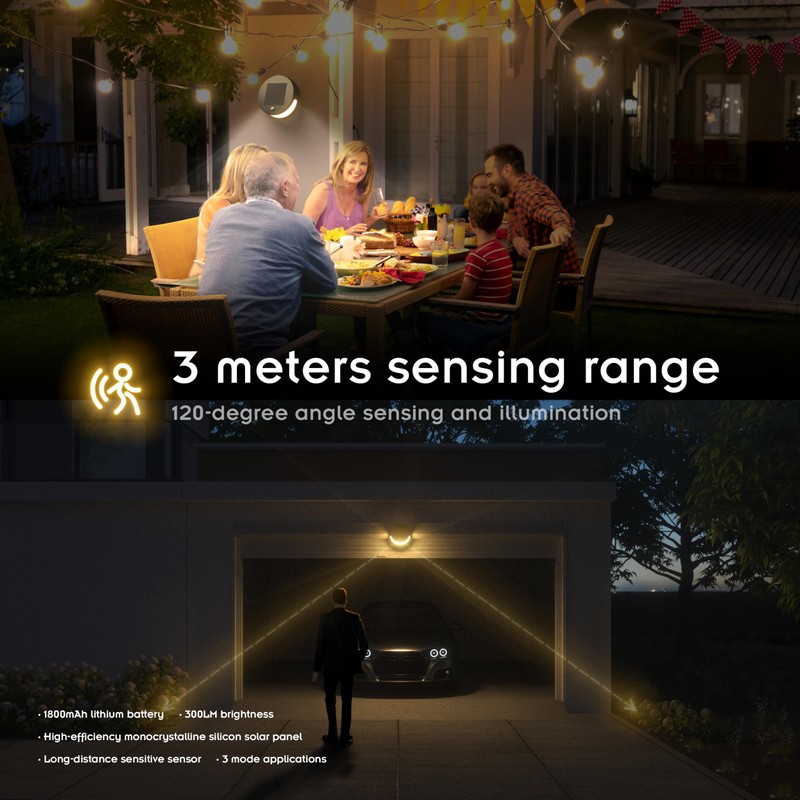 Mofkirg 4 Pack Solar Light Outdoor, Waterproof, 2025 Model, 3000K