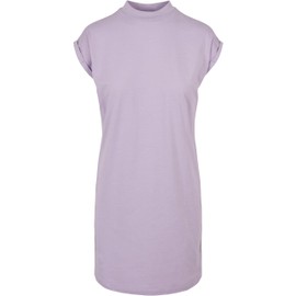 Urban Classics Women's Over-cut Shoulder Shirt Dress for Women Ladies Turtle Extended Shoulder Dress Available in Over 10 Colours Sizes XS - 5XL, fliederfarben, xxl