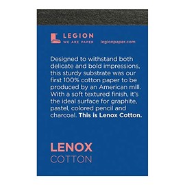Legion Lenox Mini Artist Pad, 2.5 by 3.5 Inches, White Paper, 15 Sheets (L21-LEN250WH23)