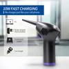 Cordless Air Duster Battery 36000 RPM USBC Fast Charging Dust
