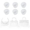 Transparent Silicone Handbag Feet Protectors, Precise-Fit Purse Bottom Stud Covers