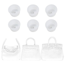 Transparent Silicone Handbag Feet Protectors, Precise-Fit Purse Bottom Stud Covers Compatible with Birkin 25/30/35 and Lindy 26/30, Anti-Scratch Hardware Guards
