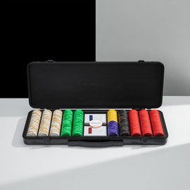 SLOWPLAY Godel Poker Chip Case | High-end Carrying Case, Full Protection for Poker Chips, German Polycarbonate Shell, Super Portable & Sturdy (300pcs Chips Capacity, For 39/40mm Chips)