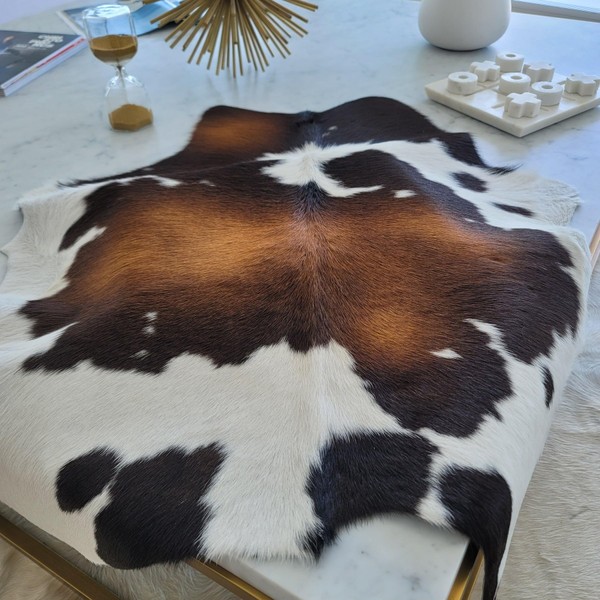 Mahogany Calf Hide Rug – Brazilian Cowhide Area Rug, Hair