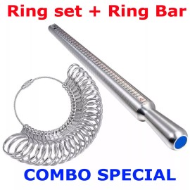custom-sign Metal Ring Sizer Gauge Mandrel Finger Sizing Measure Stick Standard Tool Sliver