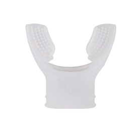 SILICONEGEAR Silicone Gear Standard Scuba Mouthpiece - 100% Medical-Grade Silicone, Comfortable Fit, Compatible with Most Regulators (Pack 50) (Clear).