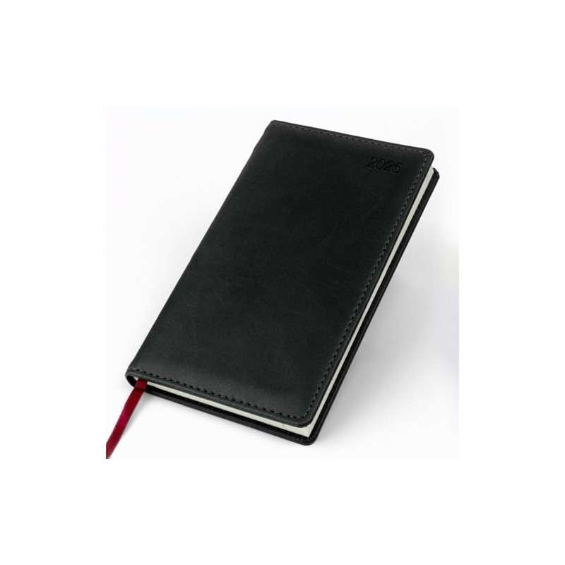2025 Senator Pocket Diary - Week to View - Black