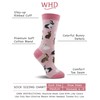 WHD Bunny Rabbit Socks 2-Pack (Blush Heather/Charcoal Heather, Medium)