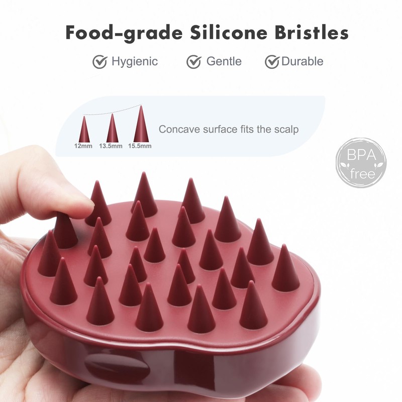 FREATECH FREATECH Scalp Massager Shampoo Brush with Soft Silicone Bristles