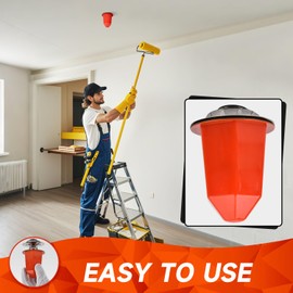 OROILUPU 30 Pcs Fire Sprinkler Covers with Magnet Fire Sprinkler Head Paint Cover Protection Covers for Ceiling Covers for Head Guard and Head Paint Protection Recessed Sprinkler Protector (Orange)