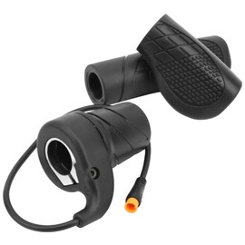 Electric Bike Throttle Grip, Half Twist Throttle for Electric Mountain Bike Modification Parts, Electric Bike Throttle Control Waterproof Joint for 20x Electric Bike Conversion Kit