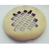4-1/4 inches Snap-On Round Shower Drain Cover, Stainless Steel (Brushed