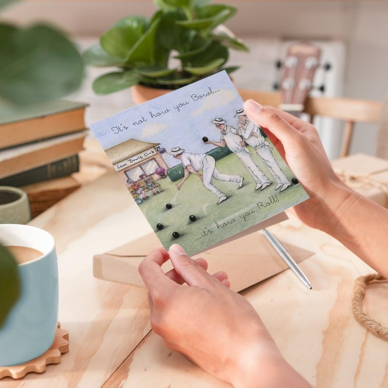 Berni Parker Bowls Birthday Card - Its not how you