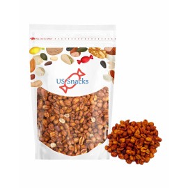 US Snacks - Chili Lemon Roasted Peanuts, Hot Spicy Peanut - 1 Pound