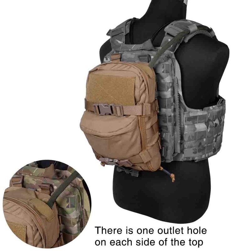 IDOGEAR Mini Tactical MOLLE Hydration Pack Water Reservoir Bag Outdoor